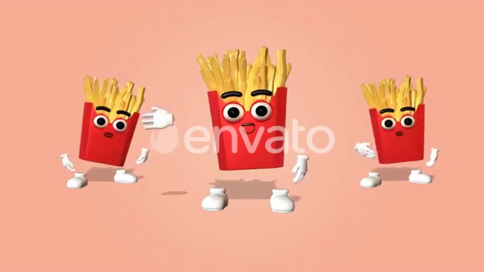 French Fries Character Kit Videohive 26962035 Motion Graphics Image 11