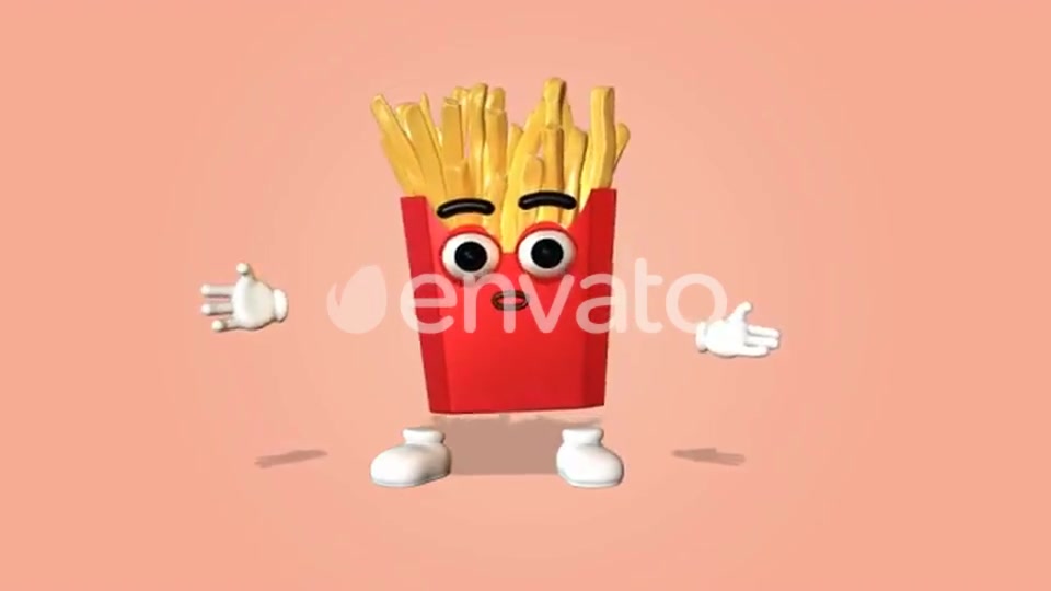 French Fries Character Kit Videohive 26962035 Motion Graphics Image 12