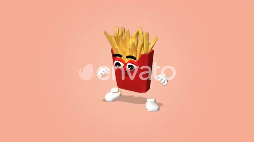 French Fries Character Kit Videohive 26962035 Motion Graphics Image 8