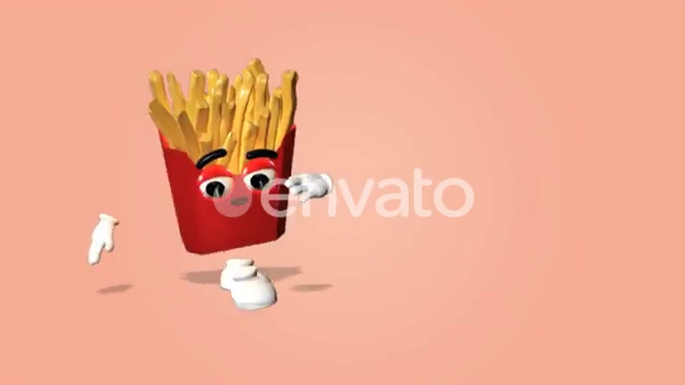 French Fries Character Kit Videohive 26962035 Motion Graphics Image 9