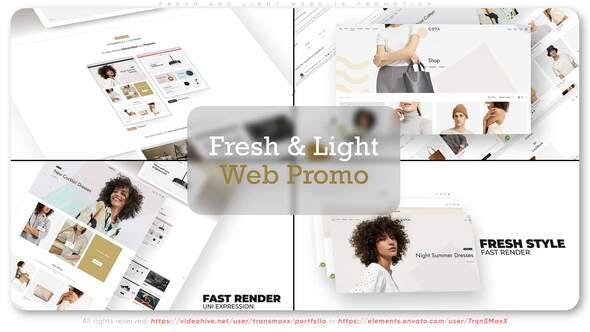 Fresh and Light Website Promotion - 34191930 Videohive Download