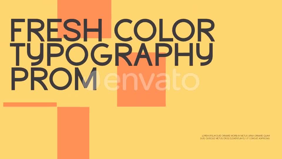 Fresh Color Typography Promo Videohive 34577015 After Effects Image 1