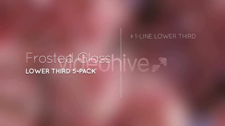 Frosted Glass Lower Thirds - Download Videohive 5293547