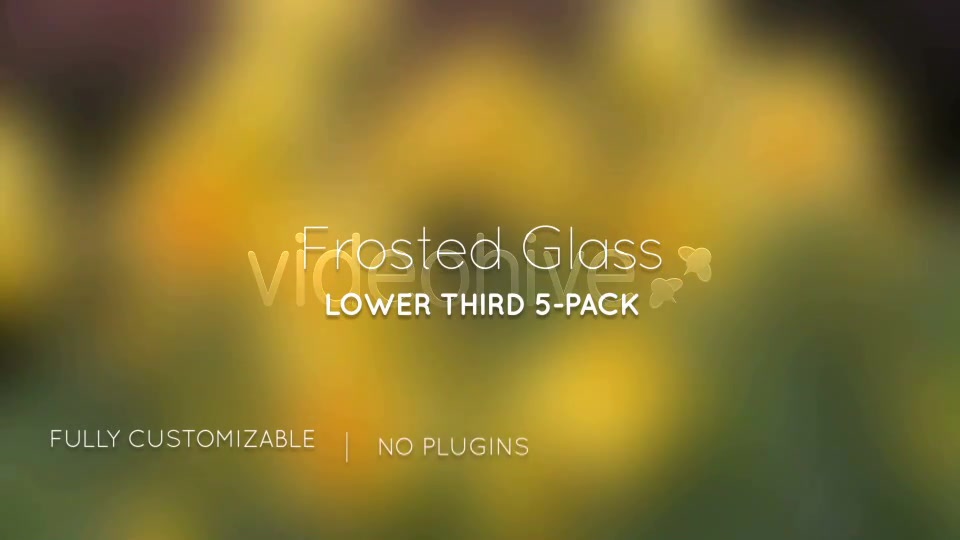 Frosted Glass Lower Thirds - Download Videohive 5293547