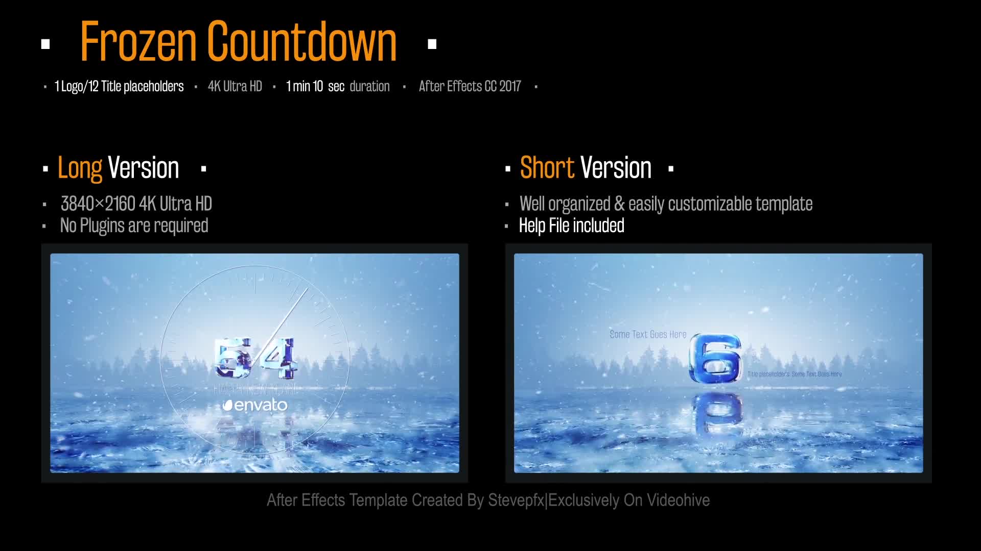 Frozen Countdown | New Year 2022 Videohive 29669280 After Effects Image 1