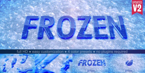 Frozen Ice And Snow Logo Reveal - 6826389 Download Videohive