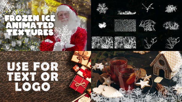 Frozen Ice Animated Textures for Premiere Pro MOGRT - 34938918 Videohive Download