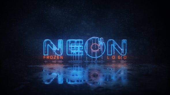 Frozen Neon Logo - 22882132 Videohive Download