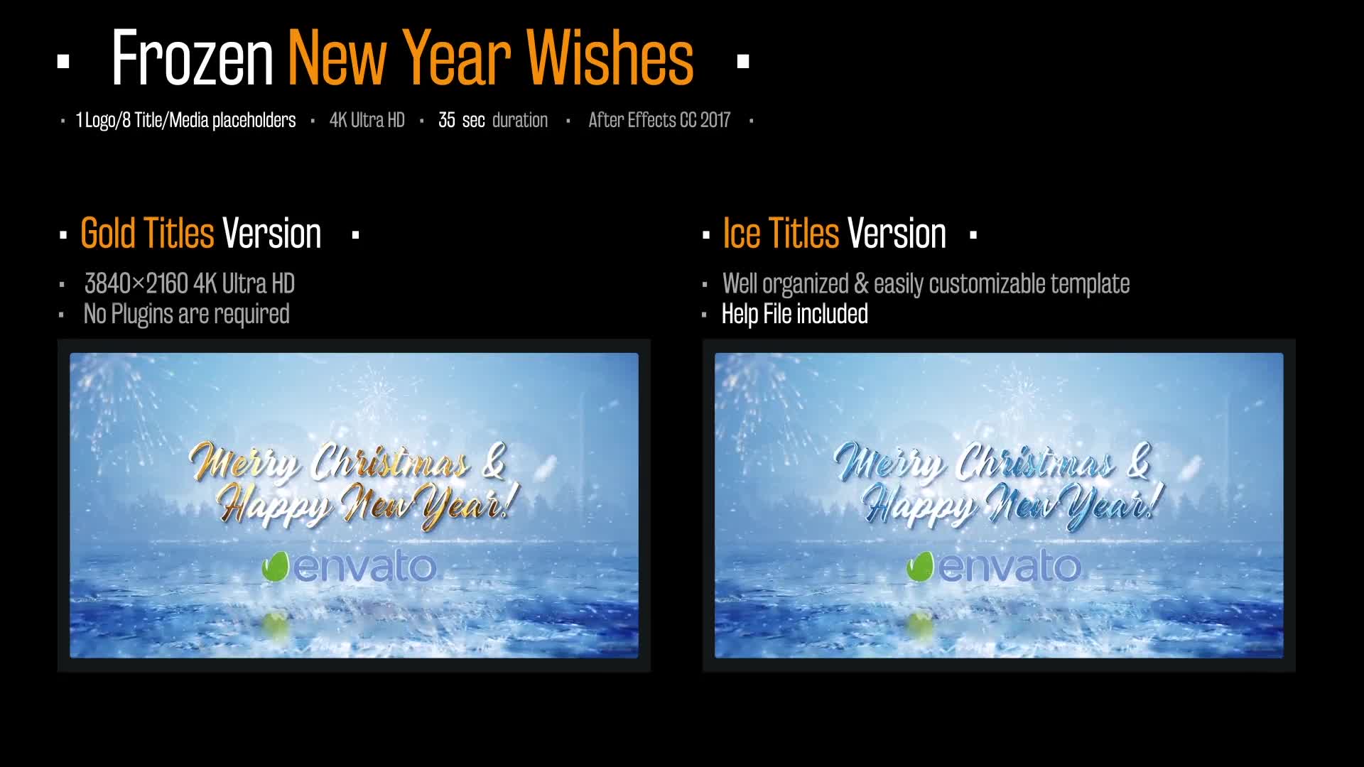 Frozen New Year Wishes Videohive 29731669 After Effects Image 1