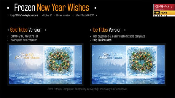 Frozen New Year Wishes - Videohive 29731669 Download