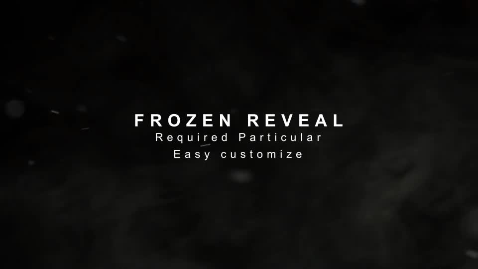 Frozen Reveal - Download Videohive 9697348