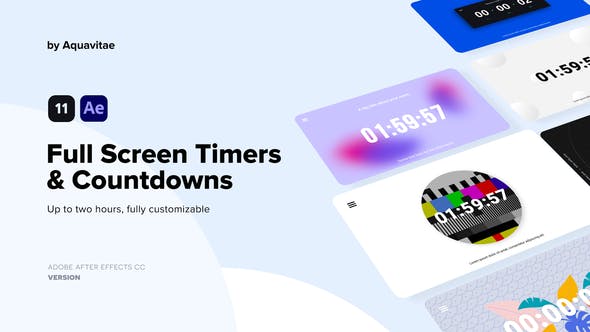 Full Screen Timers & Countdowns - Download Videohive 35266503