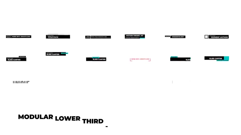 Fully Modular Clean Lower Thirds For Premiere Videohive 23995072 Premiere Pro Image 11