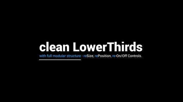 Fully Modular Clean Lower Thirds For Premiere - Download Videohive 23995072