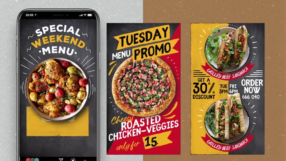 Fun Blackboard Food Menu Instagram Stories Videohive 31750222 After Effects Image 6