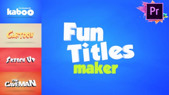 Fun Titles Maker For Premiere Pro MOGRT - Videohive 24379266 Download