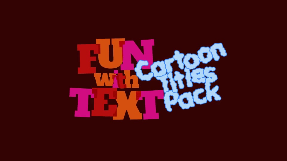 Fun With Text Cartoon Titles Pack Videohive 12803364 After Effects Image 2