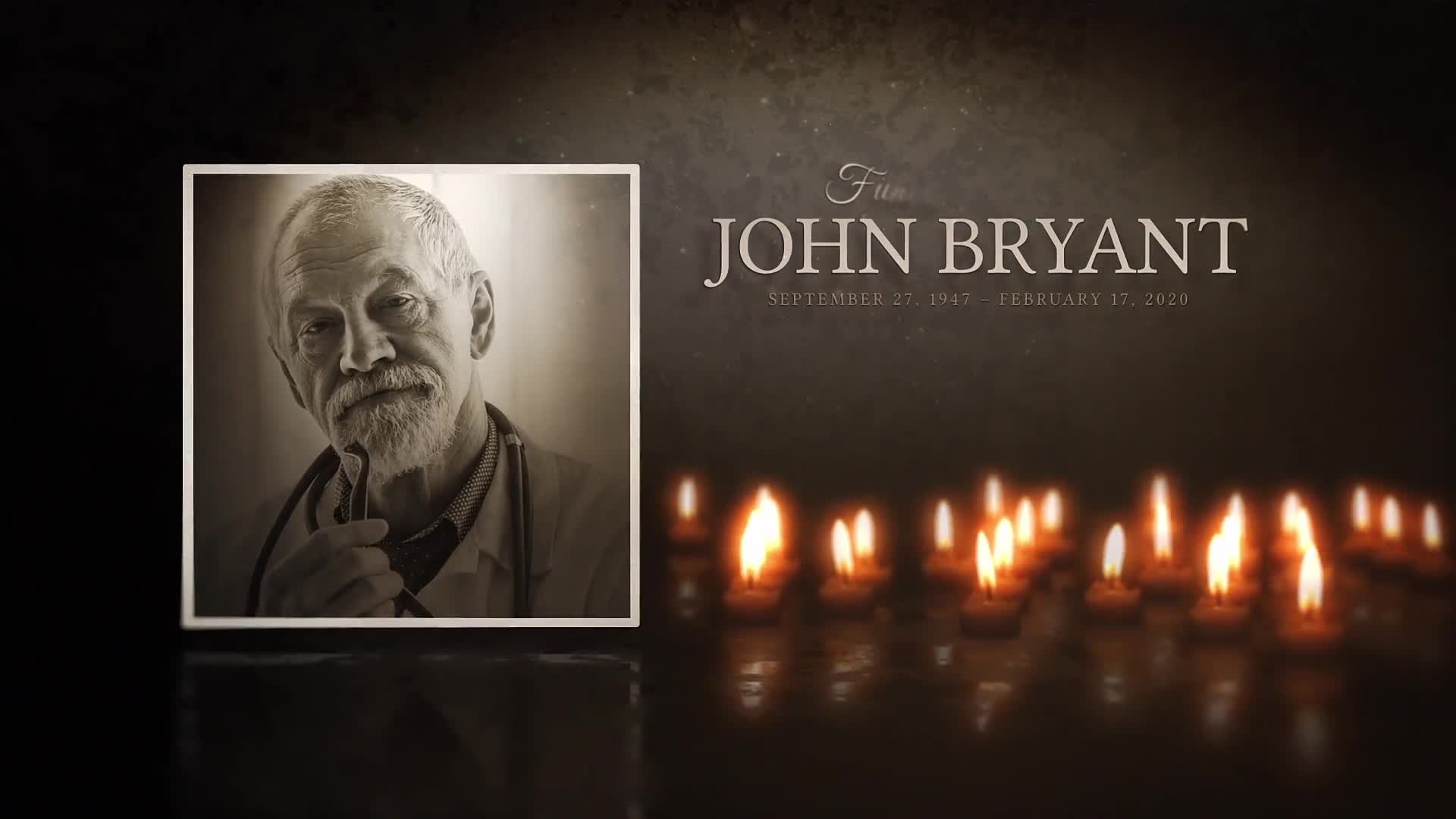 Funeral Biography | Customize Memorial Slideshow Videohive 27446713 After Effects Image 1