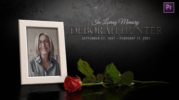 Funeral Flower Card | Memorial Template - Download Videohive 32666343