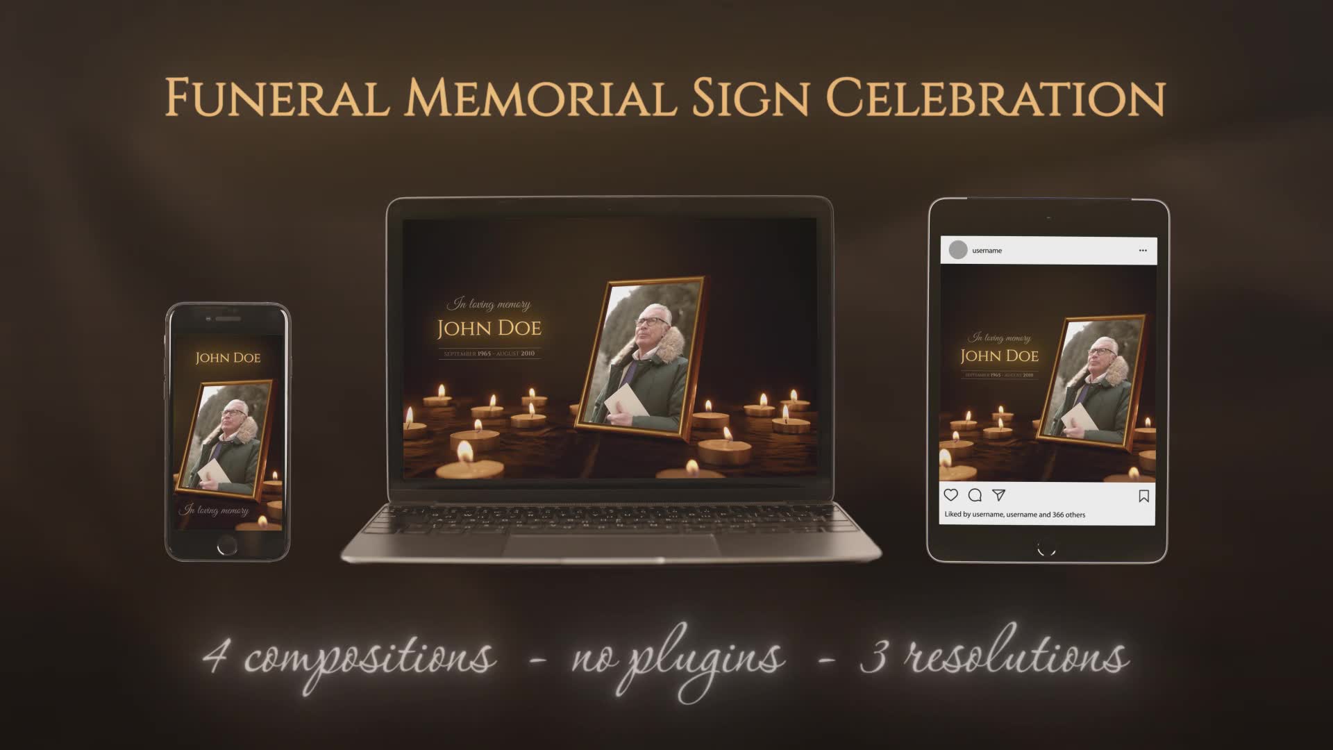 Funeral Memorial Sign Celebration Videohive 38453788 After Effects Image 12