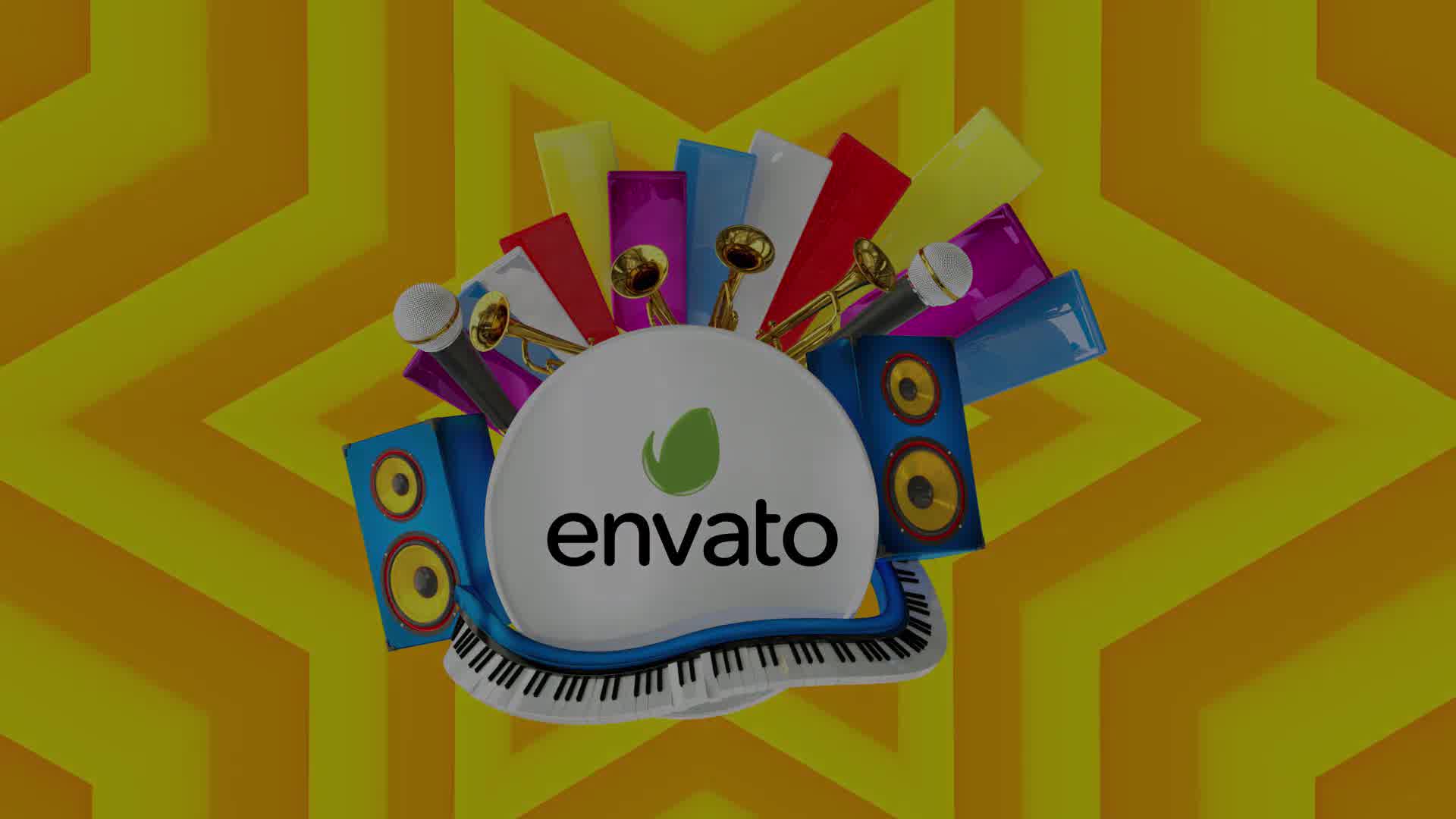 Funky music intro Broadcast Pack Opener Videohive 32164219 After Effects Image 11