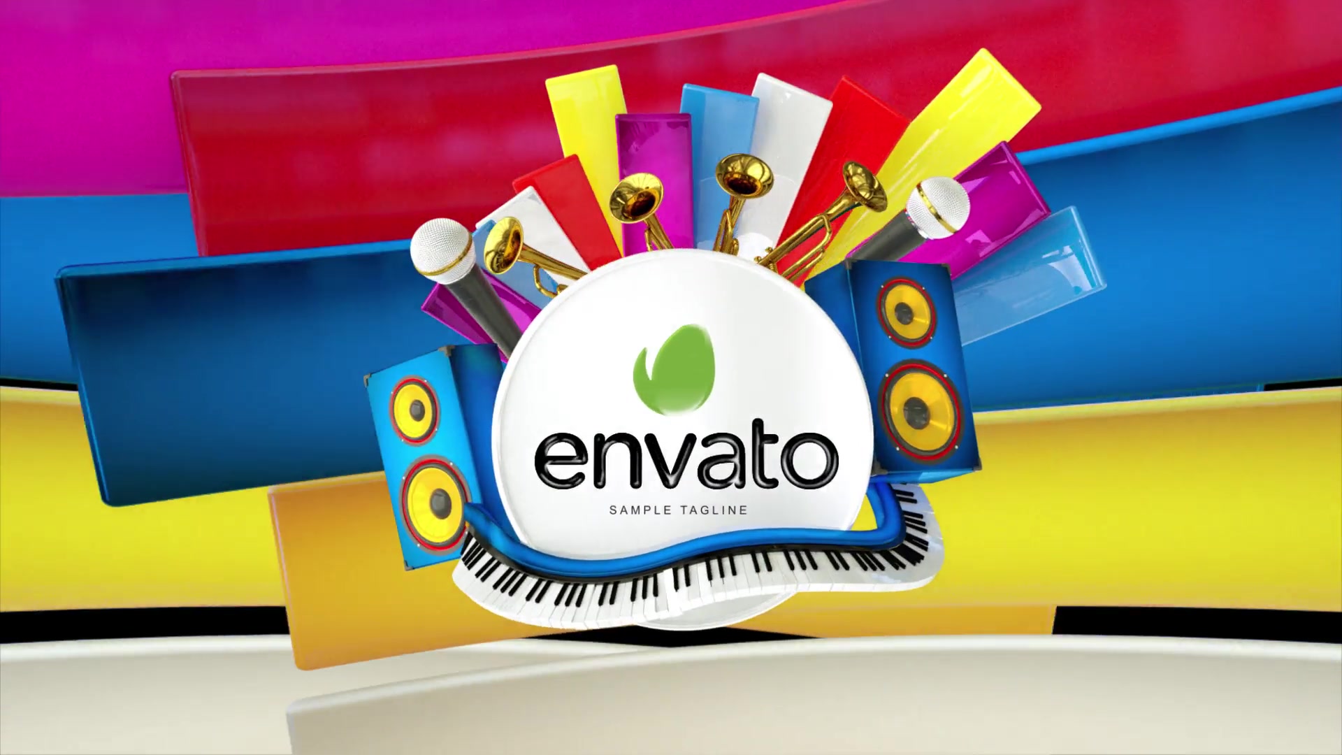 Funky music intro Broadcast Pack Opener Videohive 32164219 After Effects Image 5