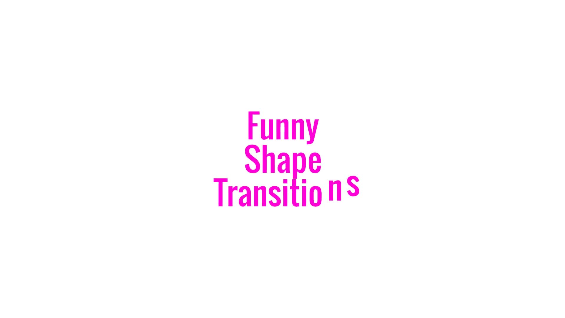 Funny Shape TransitionsAE Videohive 23724856 After Effects Image 1