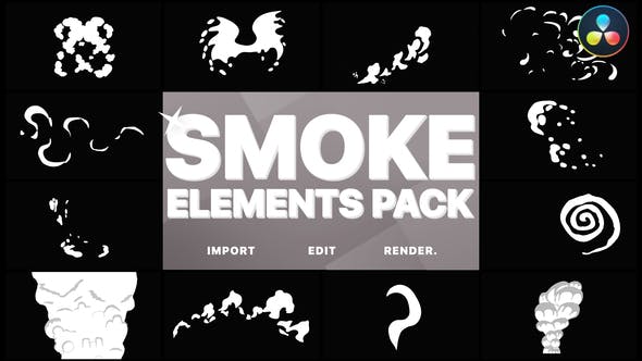 Funny Smoke Elements | DaVinci Resolve - Videohive Download 33315970