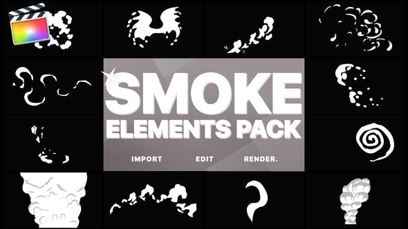 Funny Smoke Elements | Final Cut - 23853960 Download Videohive