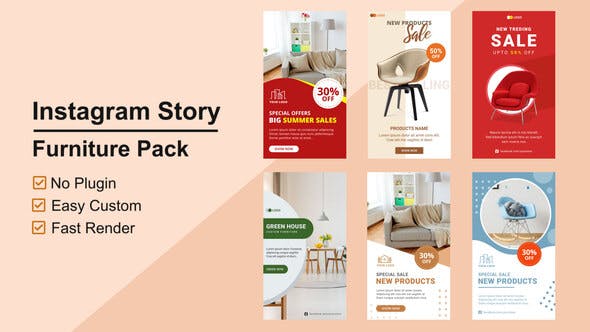 Furniture Instagram Stories V09 - Videohive 27610444 Download