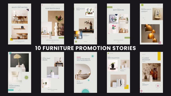 Furniture Promotion Stories - Videohive Download 35882079