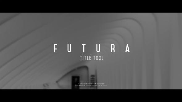 Futura Title Tool - Videohive 21203386 Download