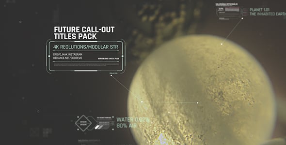 Future Call outs Titles Pack/ HUD UI Call out/ Digital Interface Placeholders/ Sci fi and Technology - Download Videohive 19535133