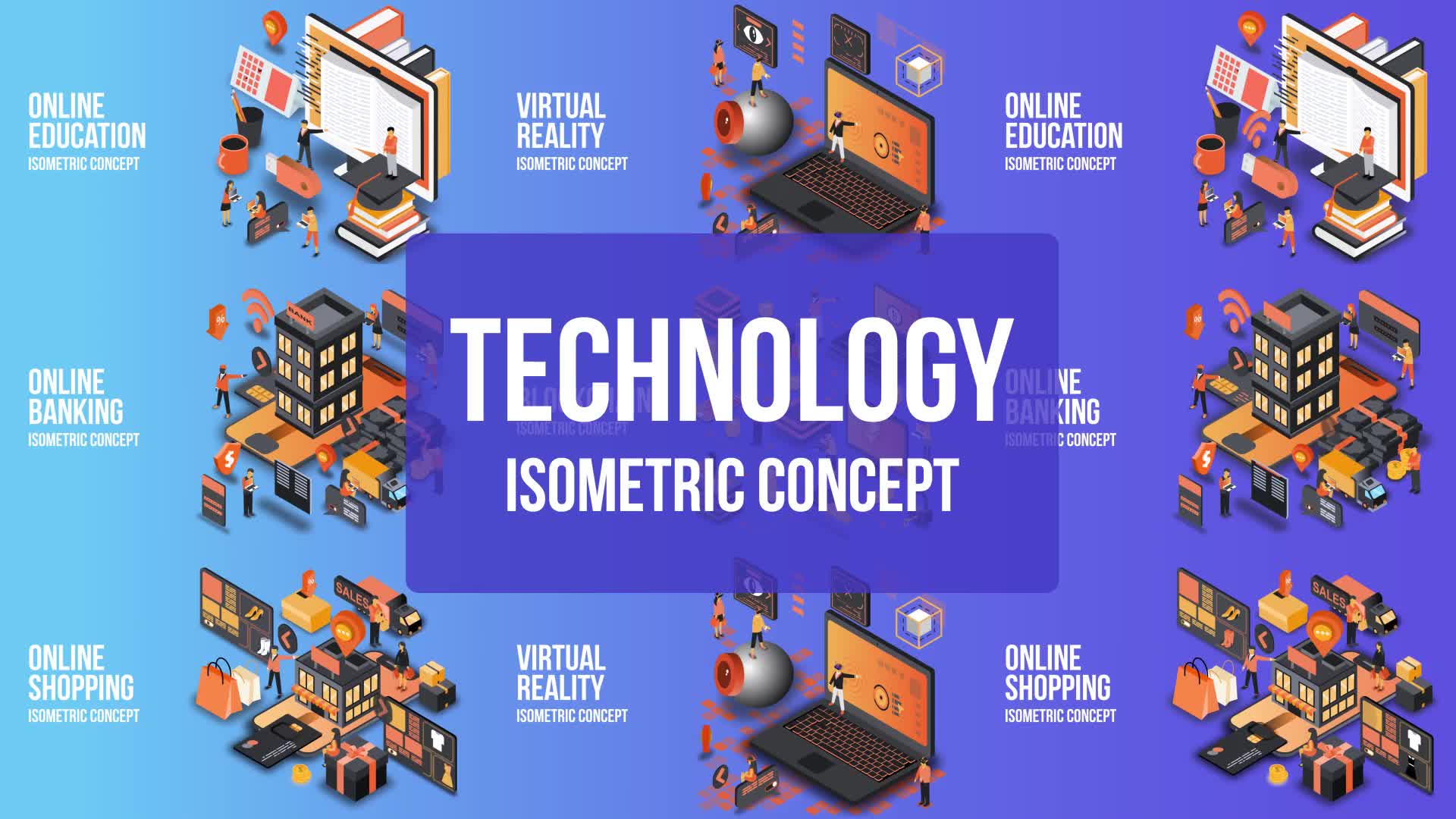 Future Technology Isometric Concept Videohive 25076901 After Effects Image 1