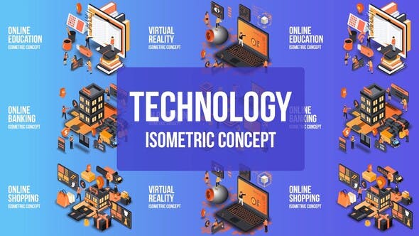 Future Technology Isometric Concept - Download Videohive 25076901