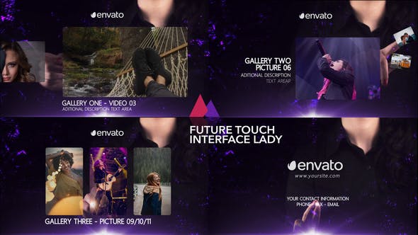 Future Touch Interface Lady - Download Videohive 23748747