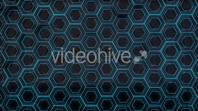 Futuristic Blue Hexagons - Download Videohive 21975476