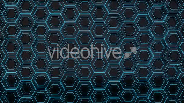 Futuristic Blue Hexagons - Download Videohive 21975476