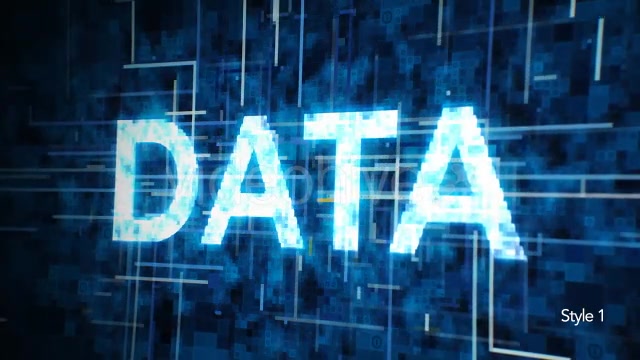 Futuristic Data Typography - Download Videohive 21138400