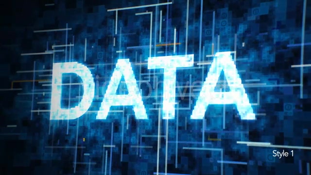 Futuristic Data Typography - Download Videohive 21138400