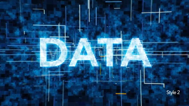 Futuristic Data Typography - Download Videohive 21138400