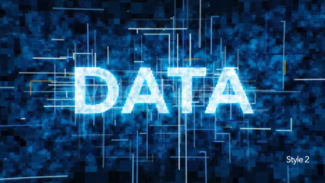 Futuristic Data Typography - Download Videohive 21138400