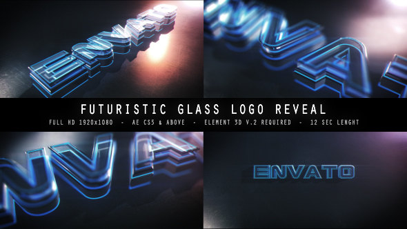 Futuristic Glass Logo Reveal - Download Videohive 15461578