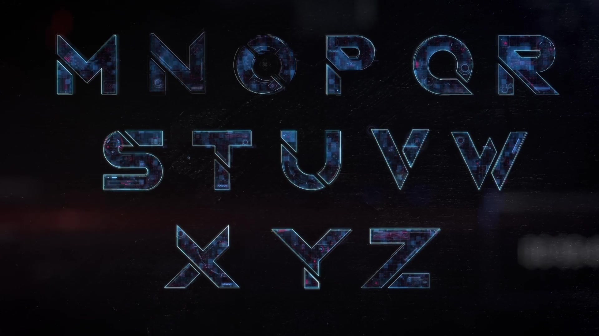 Futuristic HUD Alphabet Videohive 22745790 After Effects Image 5