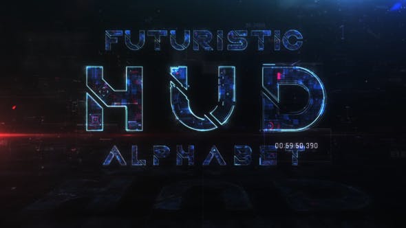 Futuristic HUD Alphabet - Videohive Download 22745790