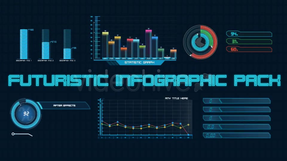 Futuristic Infographic Pack Videohive 4284245 After Effects Image 2