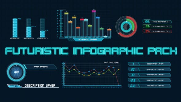 Futuristic Infographic Pack - 4284245 Download Videohive