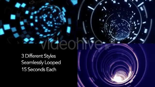 Futuristic Particle Wormhole 3 Styles Videohive 9893935 Motion Graphics Image 1