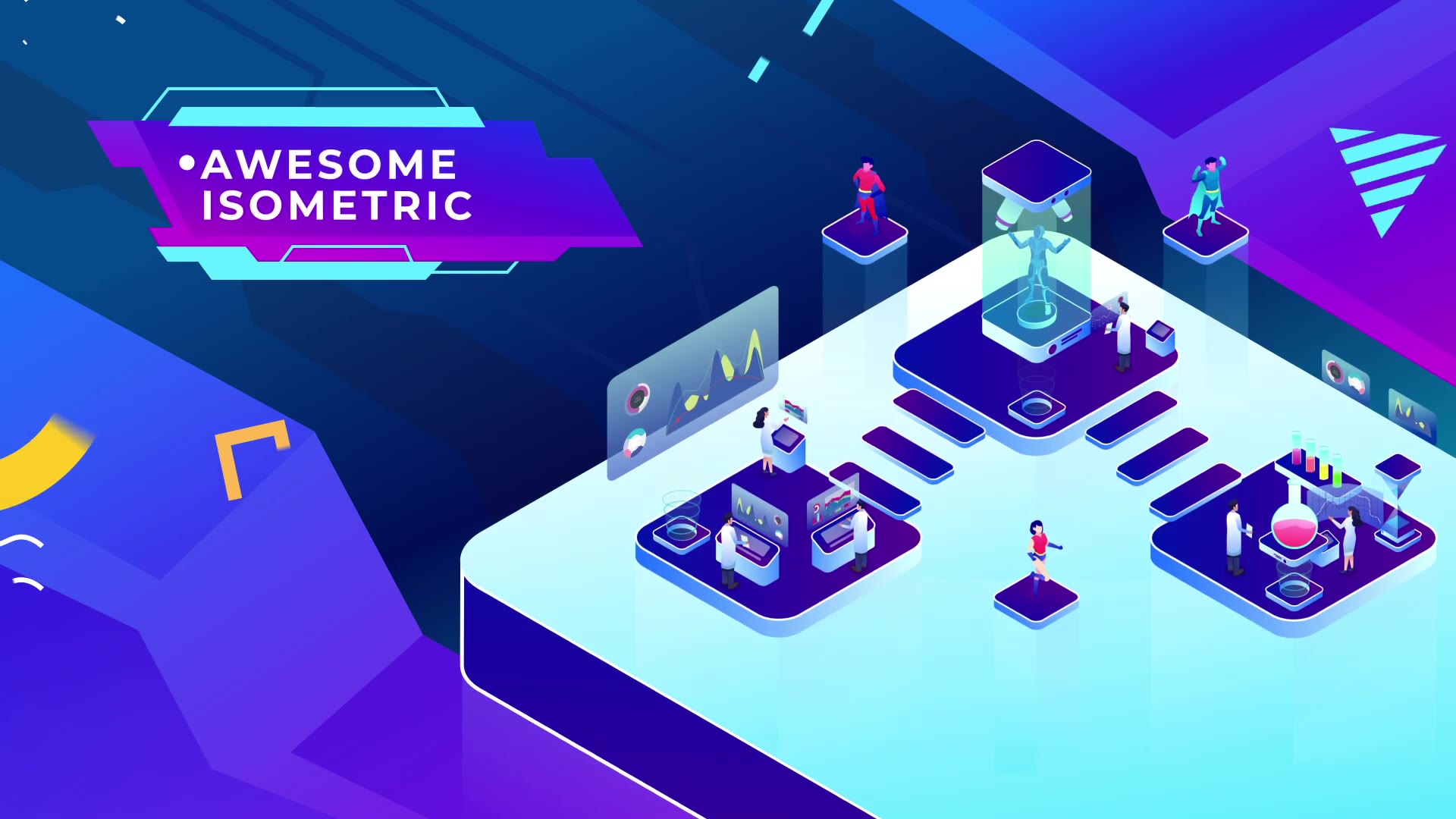 Futuristic Technology Isometric| After Effects Videohive 34598980 After Effects Image 2