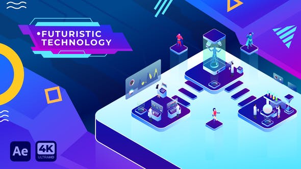 Futuristic Technology Isometric| After Effects - 34598980 Videohive Download